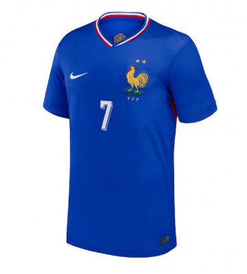 Frankrig Antoine Griezmann #7 Hjemmebanetrøje EM 2024 Kortærmet